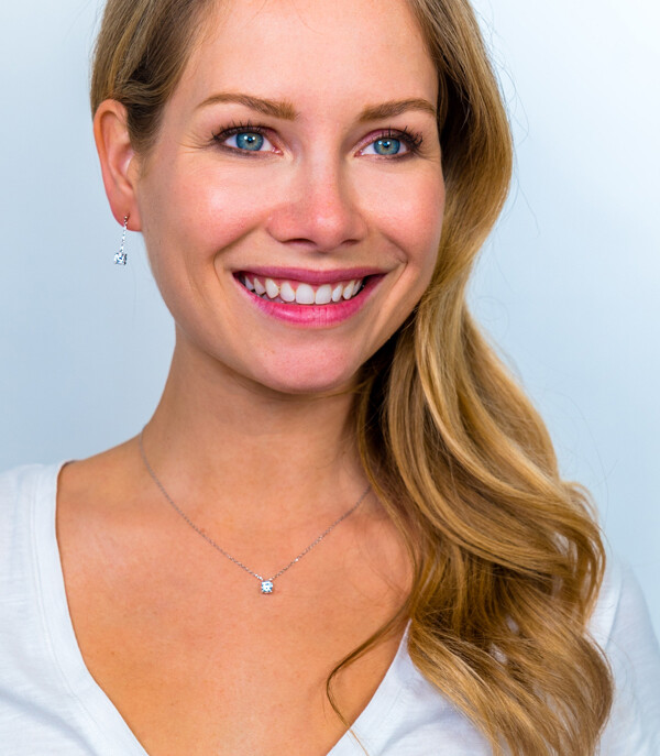 ZINZI zilveren ketting chatonzetting rond wit 40-45cm ZIC1750
