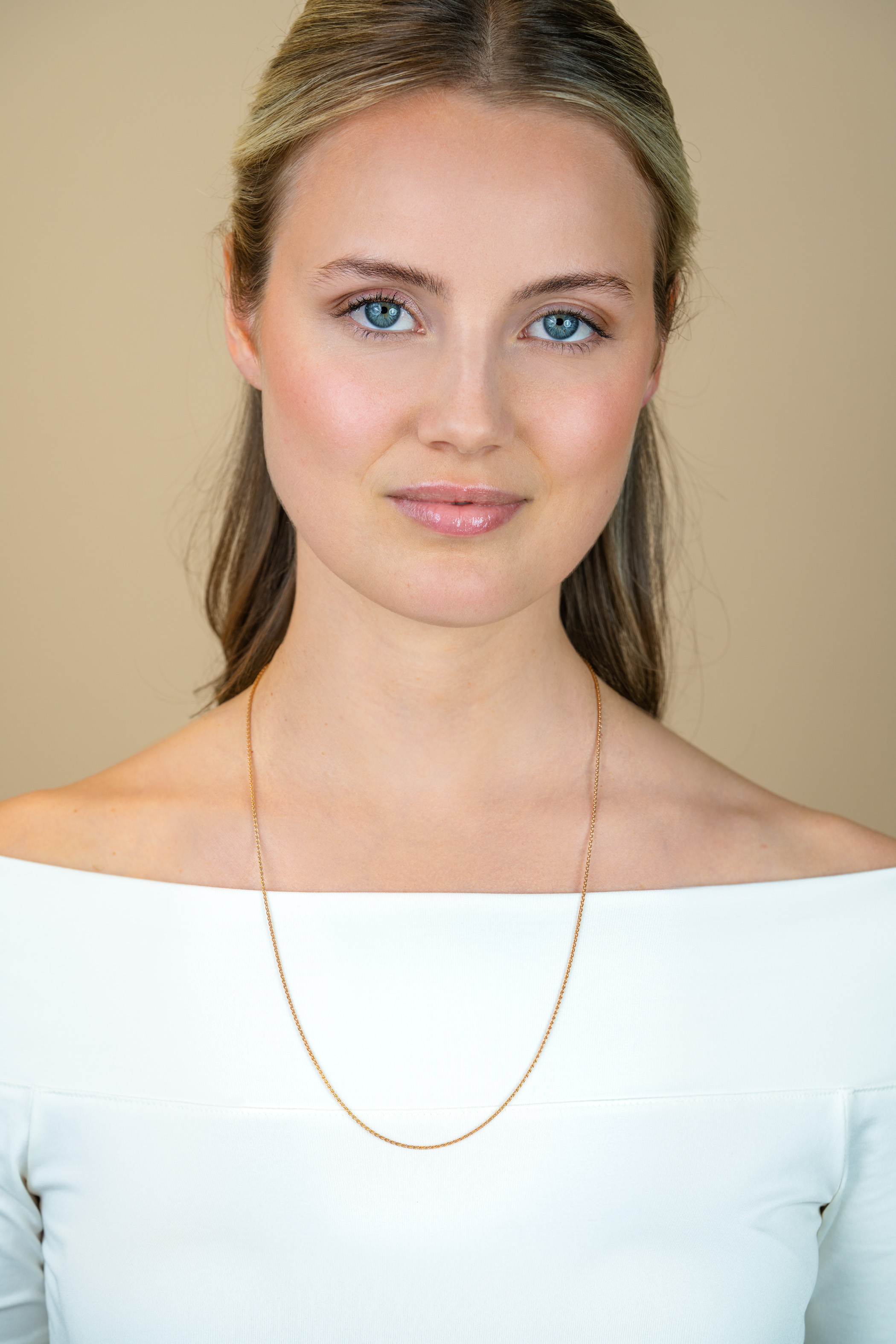 60 cm ZINZI zilveren palmier ketting rosé verguld ZILC-P60R