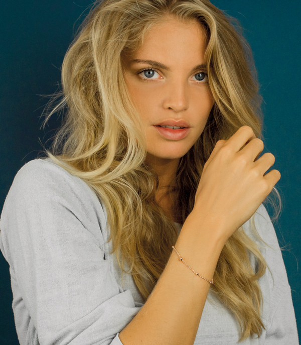 ZINZI zilveren fantasie armband rosé verguld 17-20 cm ZIA987R 