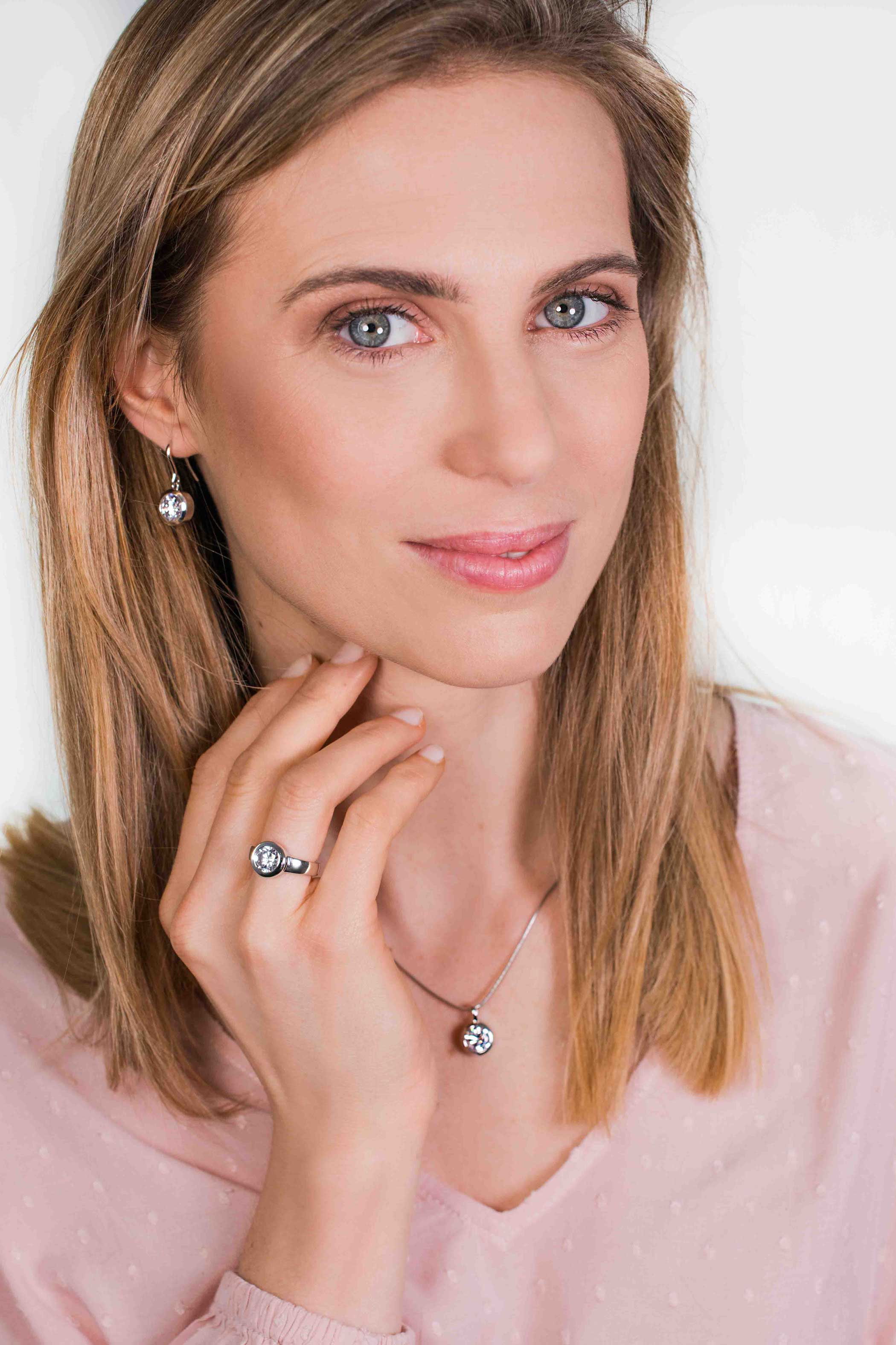 ZINZI zilveren wisselring rond ZIR1C