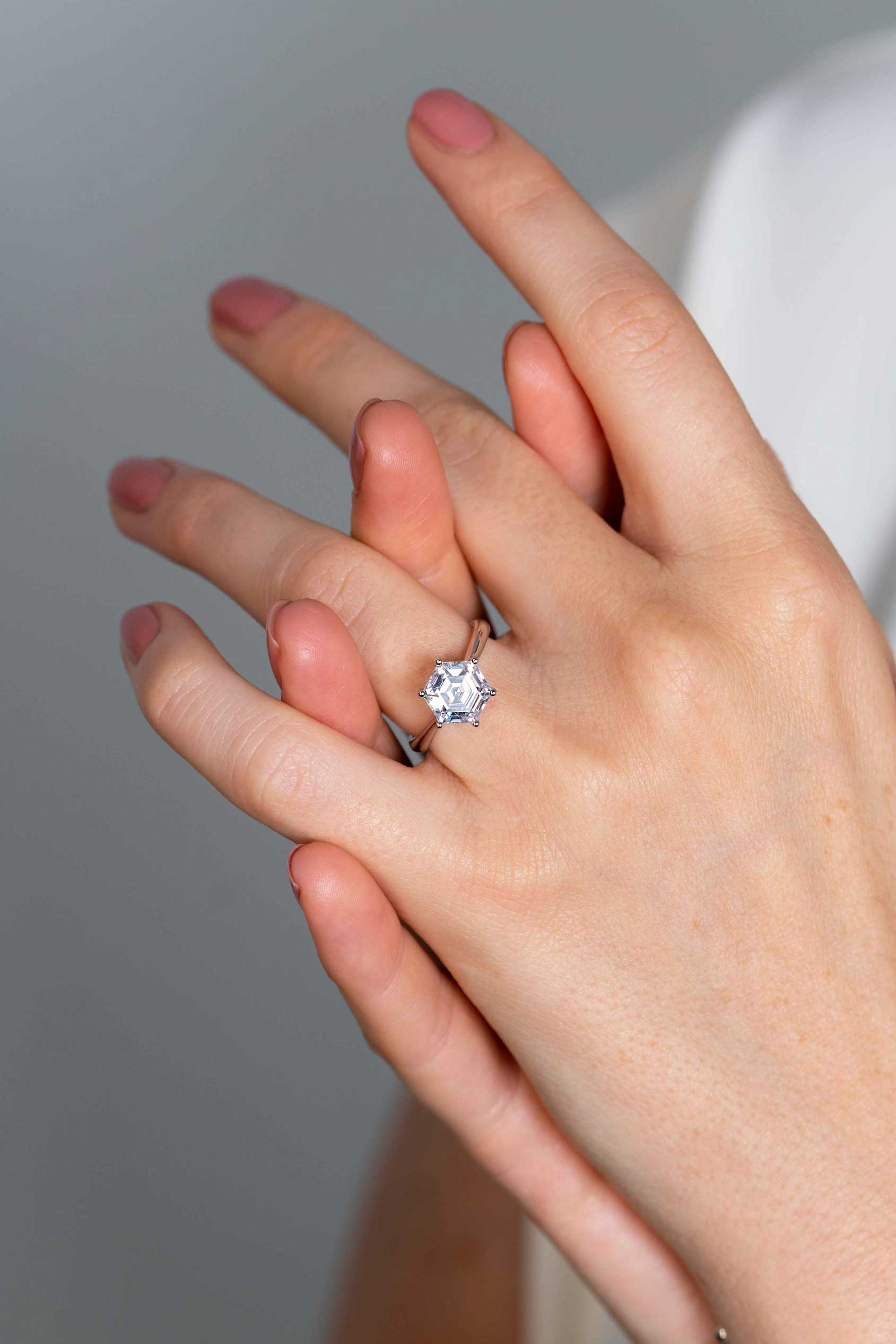 ZINZI zlv. ring zeshoekig mt.50