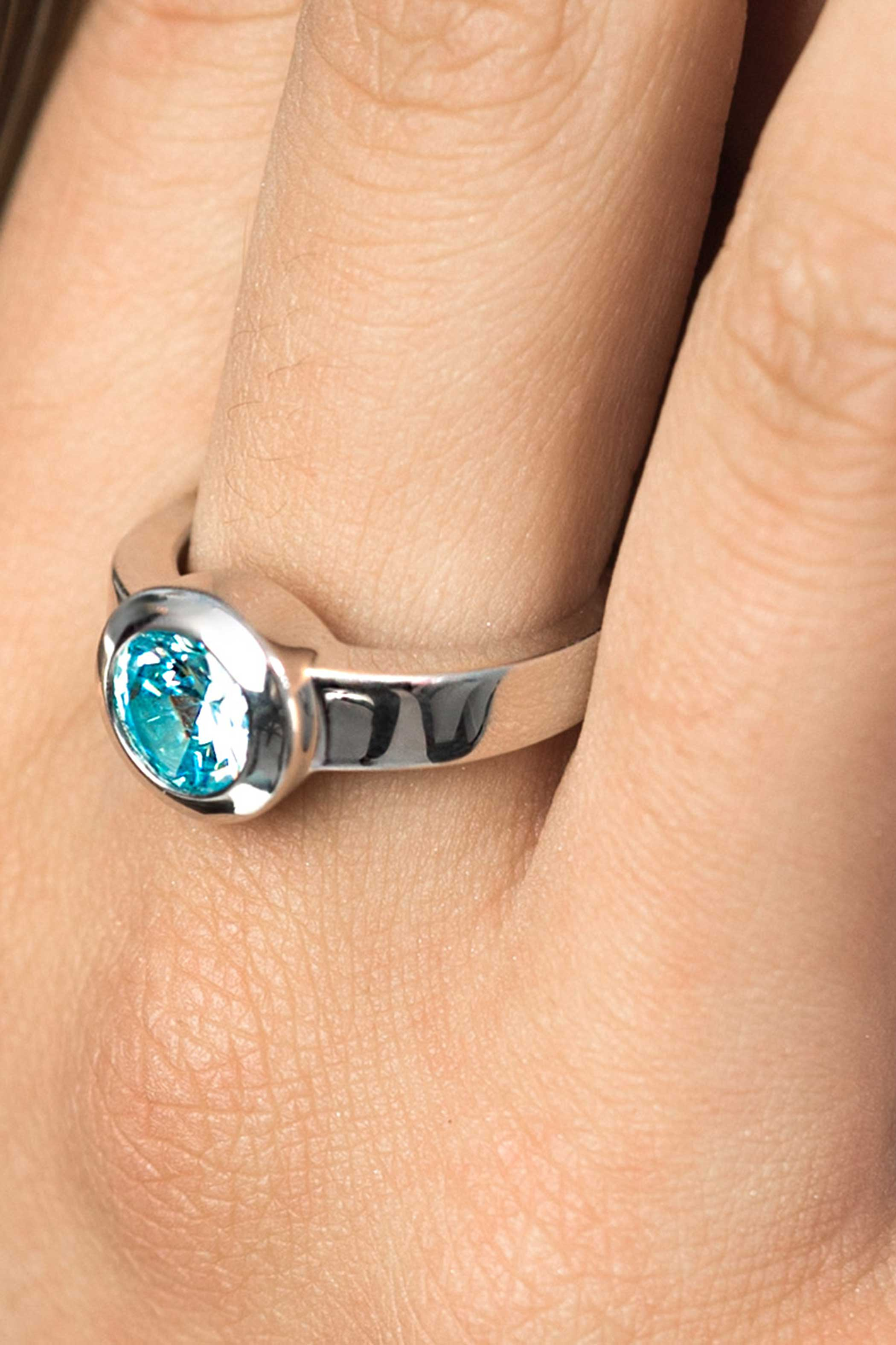 ZINZI zilveren wisselring rond ZIR1C