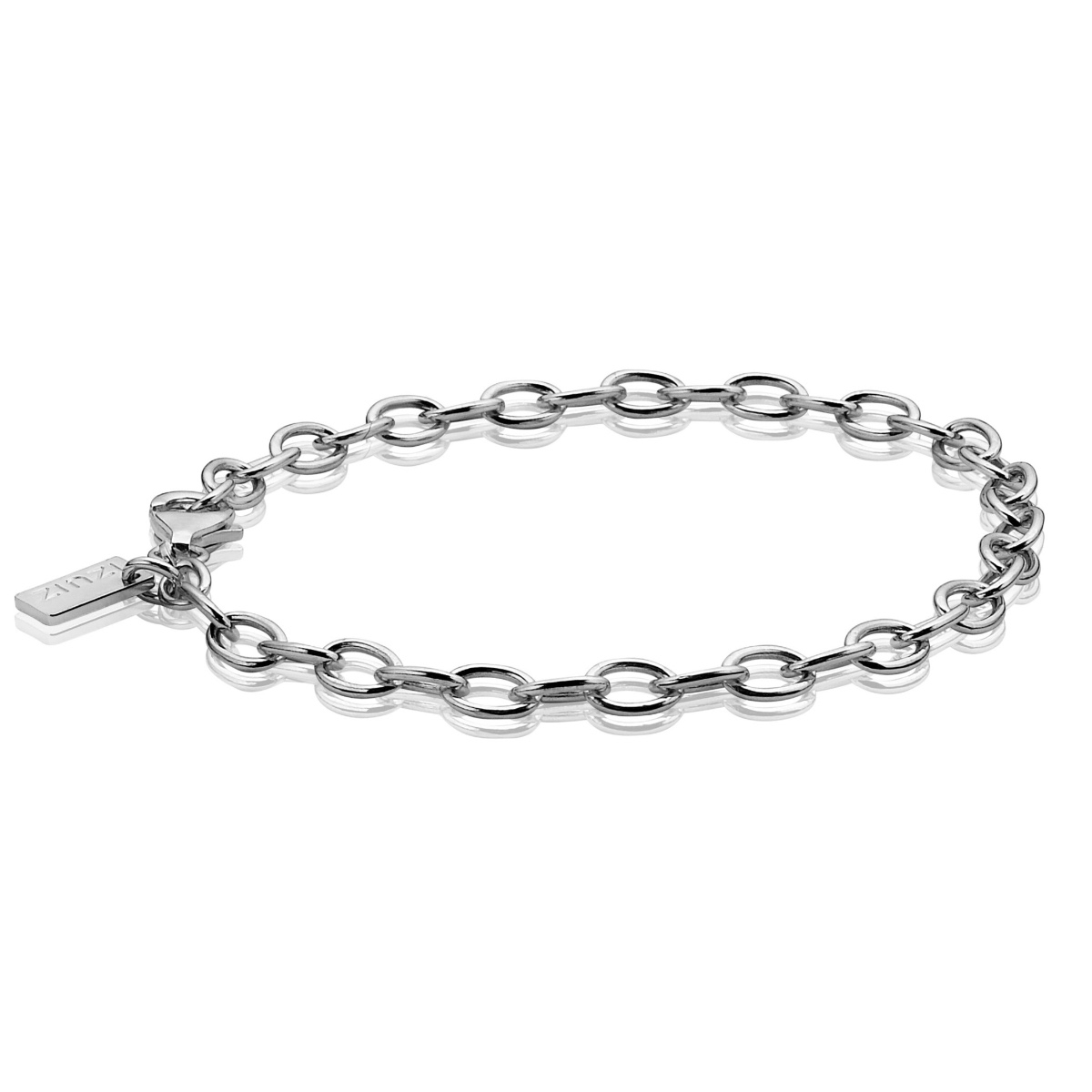Zinzi zilveren bedelarmband 19cm CH-A3 