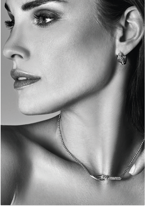 Mart Visser by ZINZI zilveren luxe oorringen 18x8mm geknoopte vorm bezet met witte zirconia's MVO19
