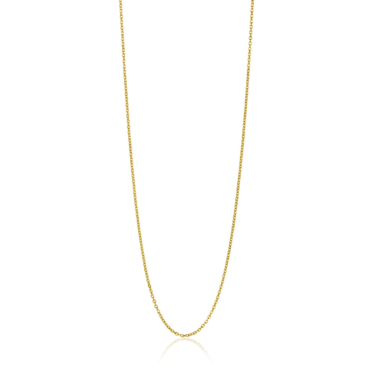 42cm ZINZI Gold 14 krt anker ketting 0,9mm breed, ideaal om je hanger aan te bevestigen ZGLA42-09