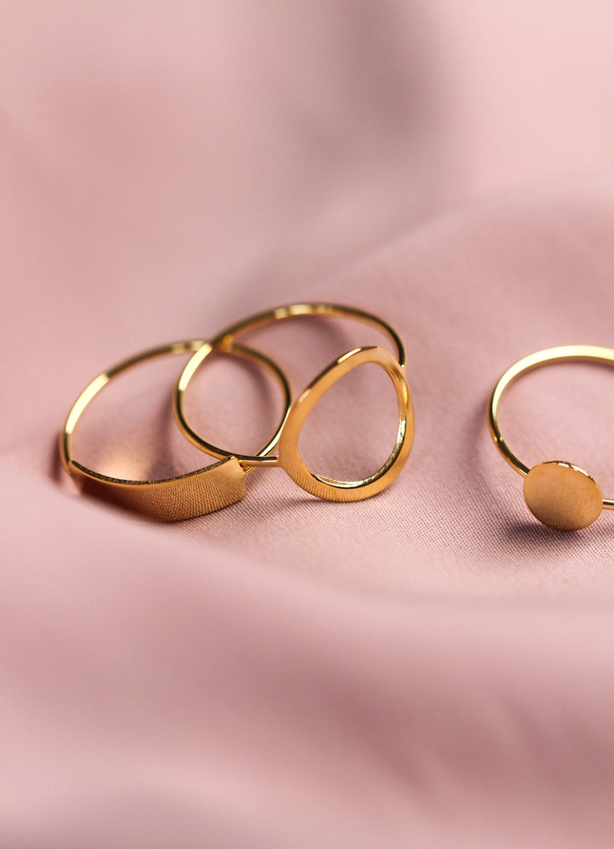 ZINZI Gold 14 karaat gouden ring open rond ZGR173C