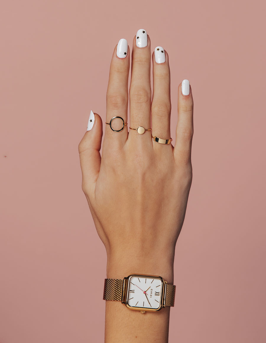 ZINZI Gold 14 karaat gouden ring open rond ZGR173C