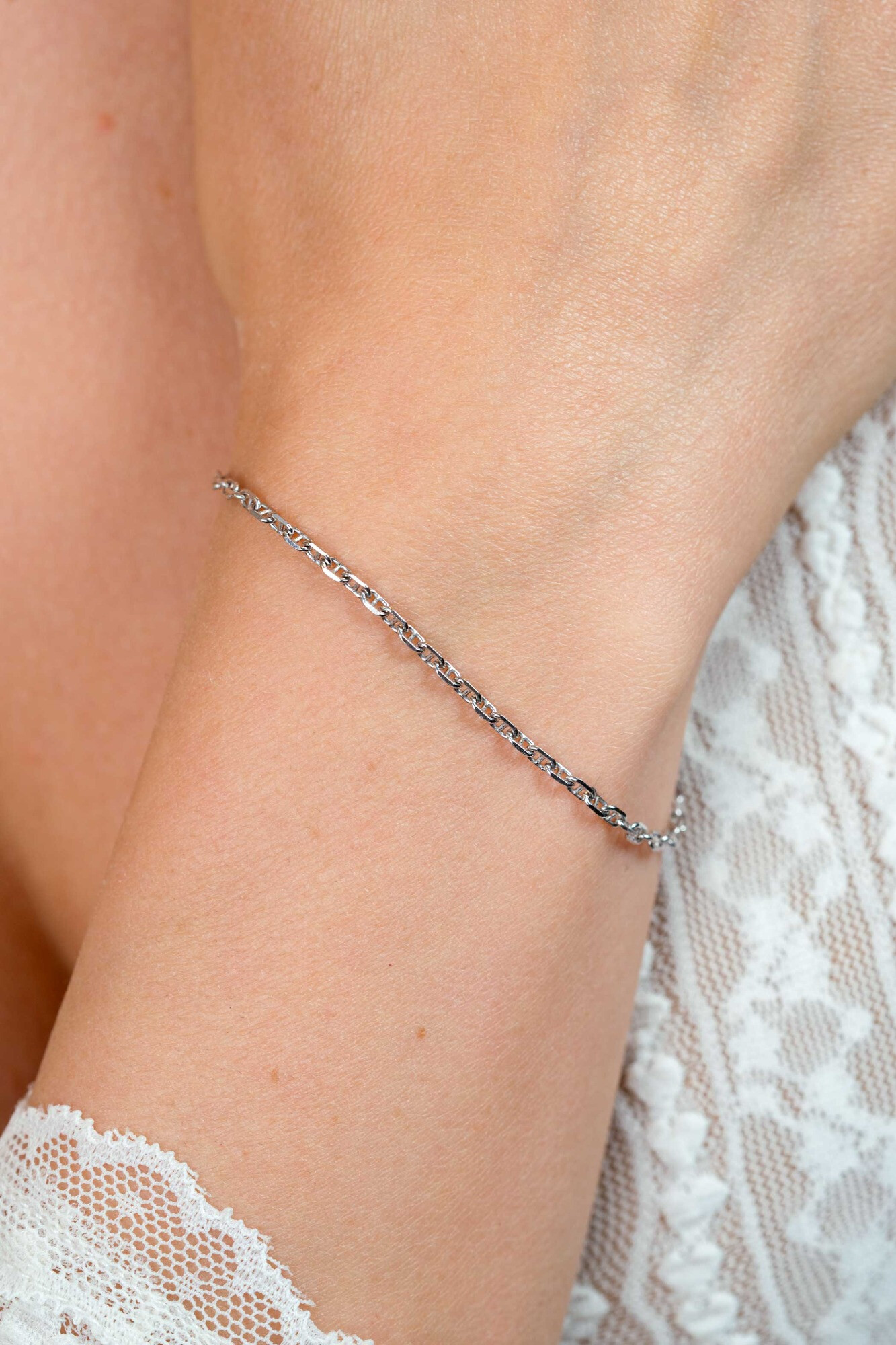 ZINZI zilveren marine schakel armband (2,3mm breed) 17-20cm ZIA2841