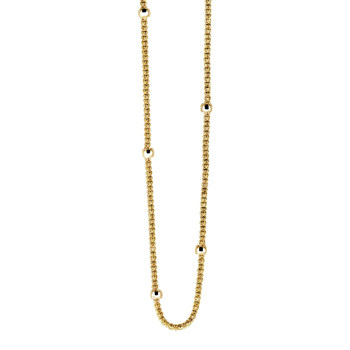 ZINZI zilveren fantasie ketting geel verguld 42-45cm ZIC1128G 