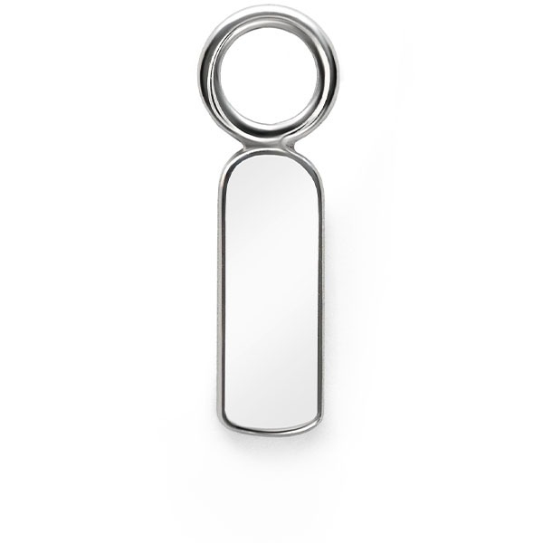 ZINZI zilveren oorbedels 13mm plaatje ZICH2344 (zonder oorringen)