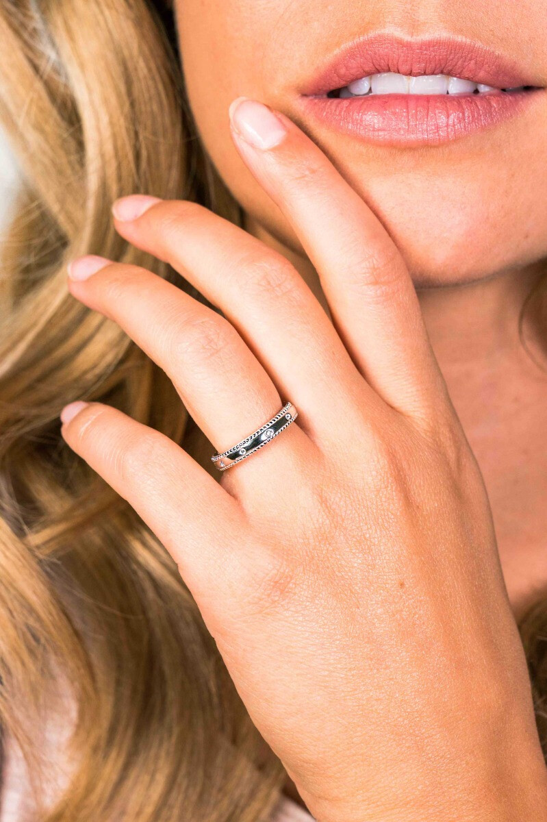 ZINZI zilveren aanschuifring parelrand wit 3,5mm ZIR1593