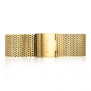 ZINZI stalen mesh horlogeband geelgoudkleurig 18mm RETBAND13