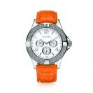 ZINZI Watch witte plaat oranje band UNO12