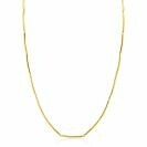 ZINZI Gold 14 krt gouden ketting met langwerpige glanzende staafjes 1,6mm breed 40-43cm ZGC461
