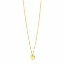 ZINZI Gold 14 krt gouden ketting 43cm met hart hanger 8mm ZGC312
