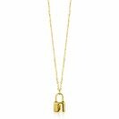 ZINZI Gold 14 krt gouden ketting 45cm met gouden slotje 14mm ZGC343