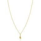 15mm ZINZI Gold 14 krt gouden hanger met organische druppelvorm ZGH558 (zonder collier)
