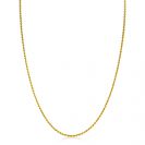 42cm ZINZI gold plated zilveren koord ketting ZILC-K42G