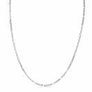 42cm ZINZI zilveren figaro ketting ZILC-F42