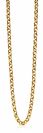 ZINZI zilveren jasseron ketting geel verguld 5mm breed 45cm ZIC1009G