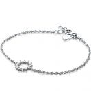 ZINZI zilveren armband zon wit ZIA1883