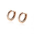 ZINZI zilveren oorringen rosé verguld 12 x 2mm ZIO194R