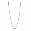 ZINZI zilveren gourmet ketting bol 45cm ZIC987