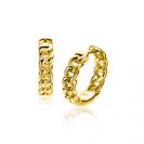 18mm ZINZI gold plated zilveren oorringen gourmet schakel 18x4,5mm ZIO2595