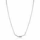 ZINZI zilveren ketting 42–45cm met staafjes bezet met witte zirkonia’s ZIC2729