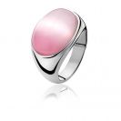 ZINZI zilveren ring roze ZIR672