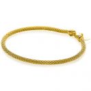 ZINZI gold plated zilveren popcorn armband 3mm breed 19cm ZIA2765G