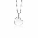 ZINZI zilveren hanger glad hartje 12mm ZIH1826 (zonder collier)