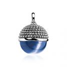 Zinzi zilveren bol hanger blauw ZIH792B