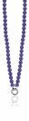 ZINZI collier blauw met slot 45cm