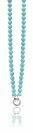 ZINZI collier turkoois met slot 45cm