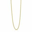 42cm ZINZI zilveren gourmet ketting gold plated. ZILC-G42G