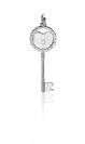 Zinzi zilveren hanger sleutel wit ZIH719
