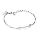 Zinzi zilveren fantasie armband wit 17-20cm ZIA1064