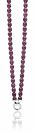 ZINZI collier beads paars met slot 45cm
