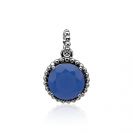 Zinzi zilveren hanger blauw ZIH842B 