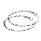ZINZI set van 2 zilveren armbanden hartjes 4,5mm breed ZIA1798-SET