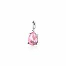 ZINZI zilveren hanger druppelvorm roze ZIH2070R (zonder collier)