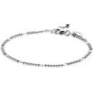 ZINZI zilveren gourmet schakelarmband met tien zonnestralen-plaatjes (3mm breed) ZIA2713