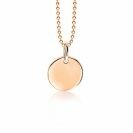 ZINZI zilveren hanger rosé verguld glad rond 12mm ZIH1825R (zonder collier)