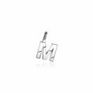 ZINZI zilveren letter hanger M ZIH2140M