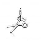 Zinzi zilveren bedel schaar CHARMS6