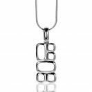 Mart Visser by ZINZI zilveren hanger glad MVH3 (zonder collier)