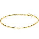 ZINZI Gold 14 karaat gouden bolletjes armband 1,3mm breed ZGA292