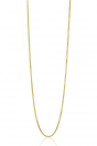 42cm ZINZI Gold 14 krt gourmet ketting 1mm breed, ideaal om je hanger aan te bevestigen ZGLG42-1