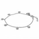 ZINZI zilveren armband met zes bloem-hangertjes, bezet met witte zirconia's  ZIA1876
